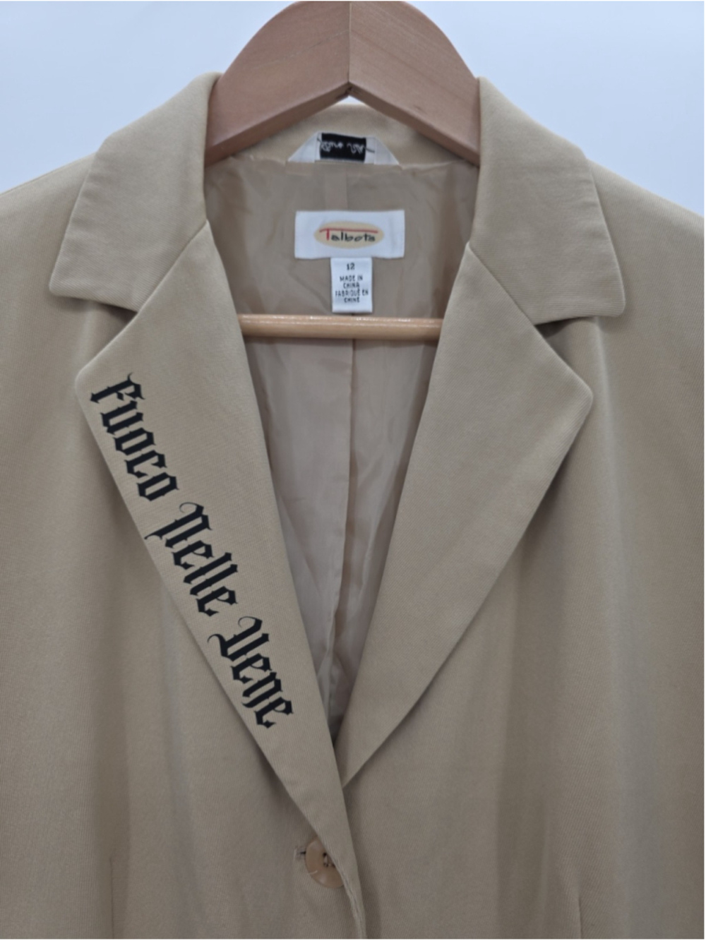 Vintage Talbots Pure Silk Blazer Size 12 Beige Old Money Quiet Luxury - Picture 2 of 16